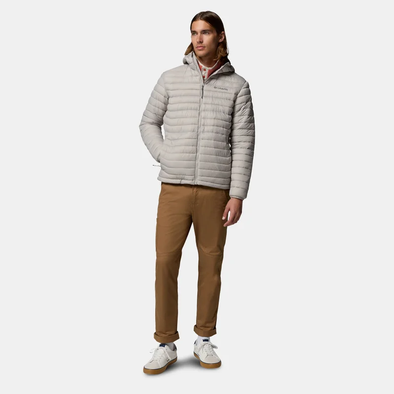 Columbia Grey Men's Powder Pass™ Hooded Jacket for Men | Best Price UAE